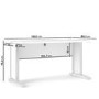 Large White Wooden Desk - Prima 