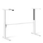 White Wooden Standing Desk with Electric Control  - Prima