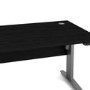 Large Black Wood Standing Desk with Electric Control - Prima