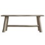 Alberta Natural Rustic Hall Bench - Caspian House  