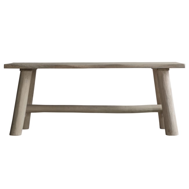 Alberta Natural Rustic Hall Bench - Caspian House  