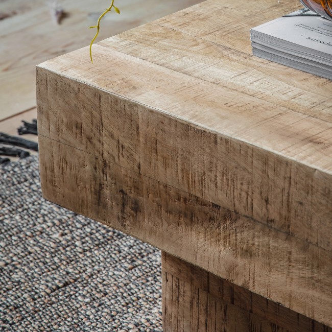 Rectangular Mango Wood Coffee Table - Iowa