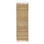 Jute Runner Rug with Fringed Edging 210x67cm - Ripley