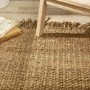 Jute Runner Rug with Fringed Edging 210x67cm - Ripley