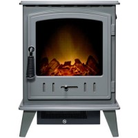 Adam Aviemore Grey Electric Stove Fire