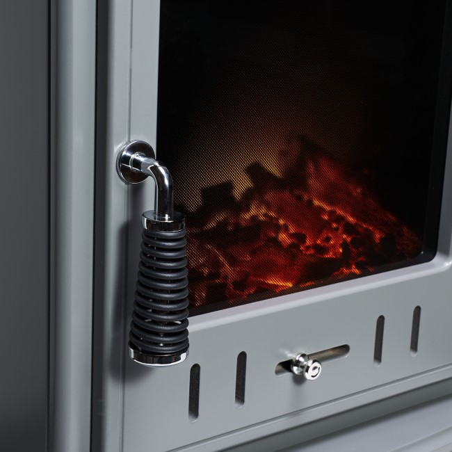 Adam Aviemore Grey Electric Stove Fire