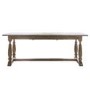 Extendable Wooden Trestle Farmhouse Dining Table - Seats 6-10 - Maverick - Caspian House 