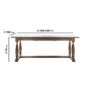 Extendable Wooden Trestle Farmhouse Dining Table - Seats 6-10 - Maverick - Caspian House 