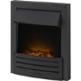 Adam Eclipse Black Inset Electric Fire with Remote Control