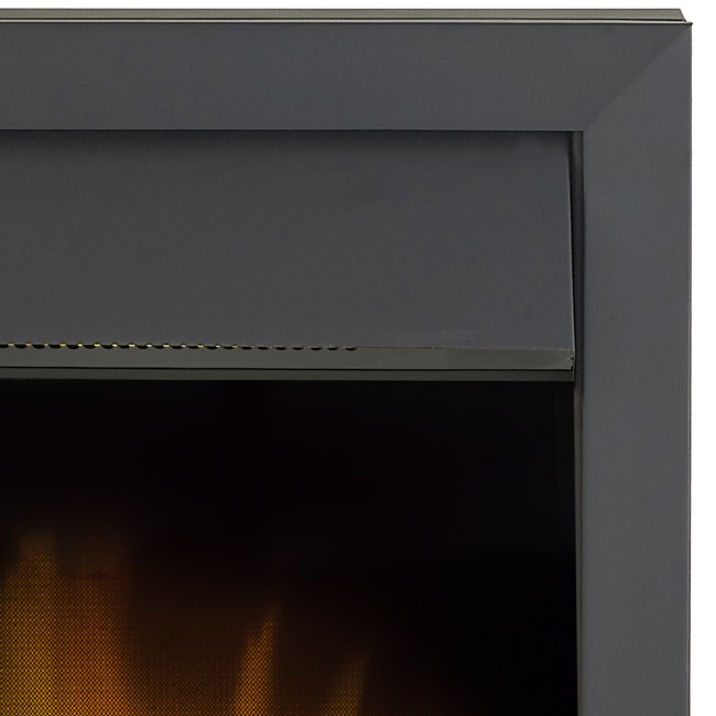 Adam Eclipse Black Inset Electric Fire with Remote Control