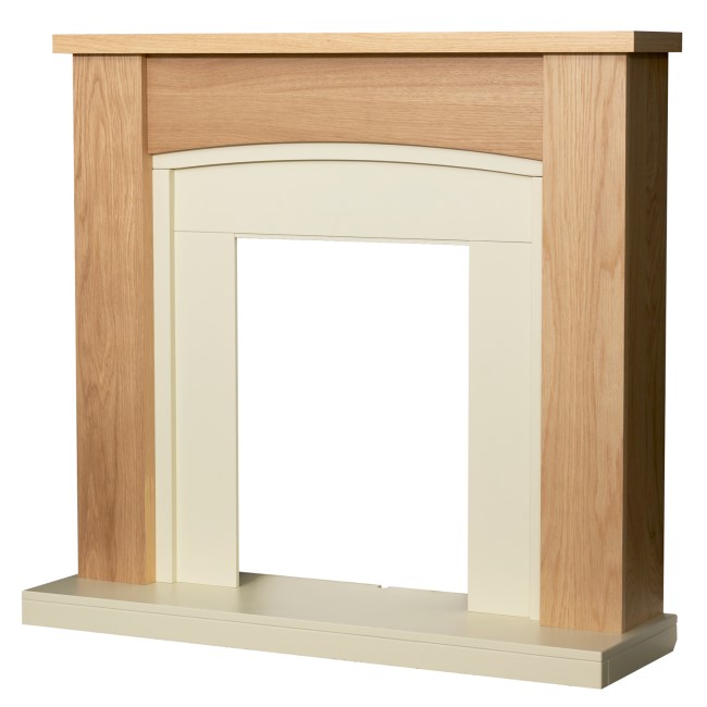 Adam Chilton Oak and Cream Fireplace 39 Inch - Surround Only