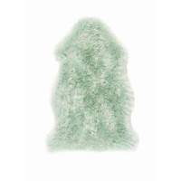 Green Single Genuine Sheepskin Rug - 95 x 65 cm - Ripley