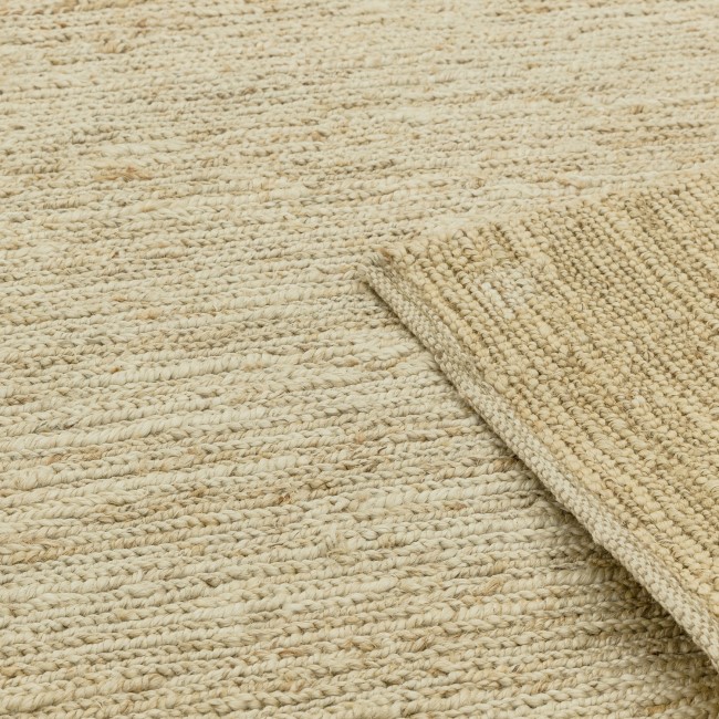 Beige Jute Rug - 170 x 120 cm - Soumak