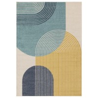 Multi Coloured Retro Rug - 120 x 170 cm - Muse