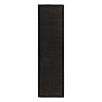 Black Runner Rug - 68 x 240 cm - Sisal