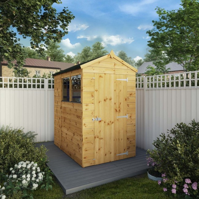 Mercia 6 x 4ft Wooden Shiplap Apex Shed