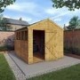 Mercia 10 x 8ft Wooden Shiplap Reverse Apex Shed