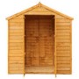 Mercia 4 x 6ft Wooden Overlap Apex Double Door Windowless Shed 