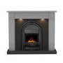 Be Modern Broadwell Dark Grey Freestanding Electric Fireplace Suite 48 Inch