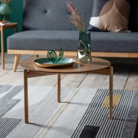 Round Oak Coffee Table - Burley