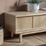 Large Oak TV Stand with Storage - TV's up to 55" - Kyoto