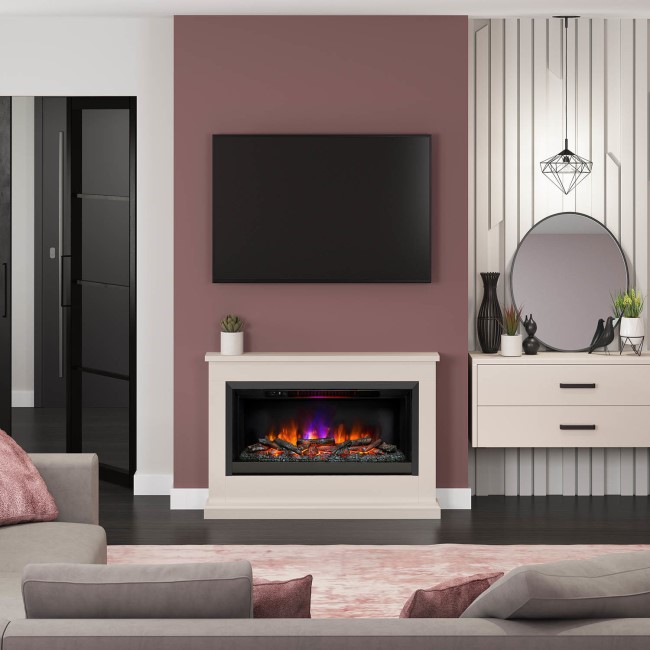 Be Modern Hansford Grande Electric Suite in Pearlescent Cashmere