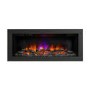 Be Modern Flare Avella Grande Black Inset Electric Media Wall Fireplace 45 Inch