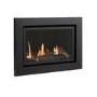 Frameless Black Inset Gas Fire with Logs -  Vola 600