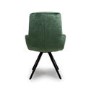 Set of 2 Green Swivel Dining chairs -Devan