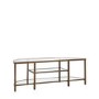 Small Bronze Glass TV Stand with Shelves - TV's up to 50" - Hudson