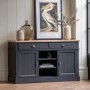 Eton 2 Door 2 Drawer Sideboard Navy - Caspian House