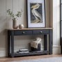 Eton 2 Drawer Console Table Navy - Caspian House