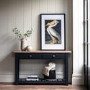 Eton 2 Drawer Console Table Navy - Caspian House