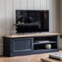 ALMOST PERFECT - Eton TV Stand Navy - Caspian House