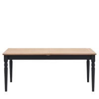 Eton Extendable Dining Table Navy - Seats 10- Caspian House