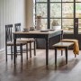 Eton Extendable Dining Table Navy - Seats 10- Caspian House