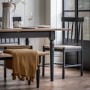 Eton Extendable Dining Table Navy - Seats 10- Caspian House