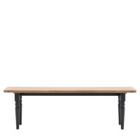 Large Eton Dining Bench Navy - Caspian House