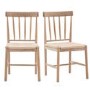 Set of 2 Natural Dining Chairs - Eton - Caspian House