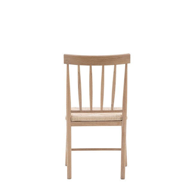 Set of 2 Natural Dining Chairs - Eton - Caspian House