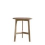 Round Oak Side Table - Madrid