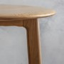 Round Oak Side Table - Madrid