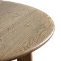 Round Oak Side Table - Madrid