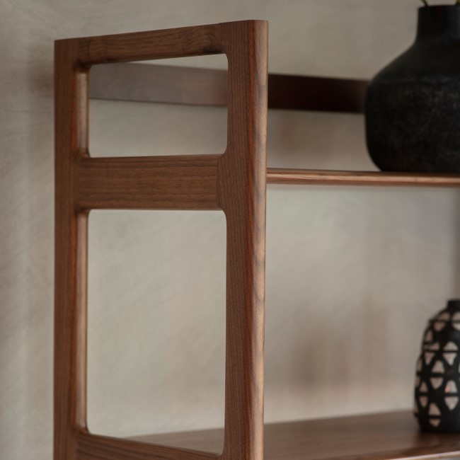 Madrid Bookcase with Open Display Walnut - Caspian House