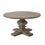 Solid Mango Wood Round Pedestal Dining Table - Seats 6 - Copgrove