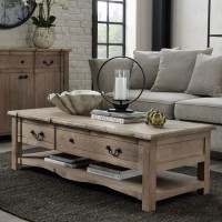 Rectangular Mango Wood Coffee Table with Storage - Copgrove