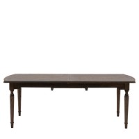 Large Dark Wood Extendable Dining Table - Seats 12 - Madie