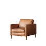 Osborne Accent Chair in Vintage Brown Leather - Caspian House