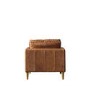 Brown Leather Traditional Armchair - Caspian House