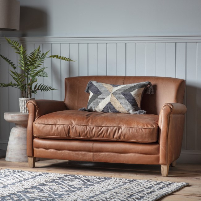 Mr. Paddington Sofa in Vintage Brown Leather  - Caspian House